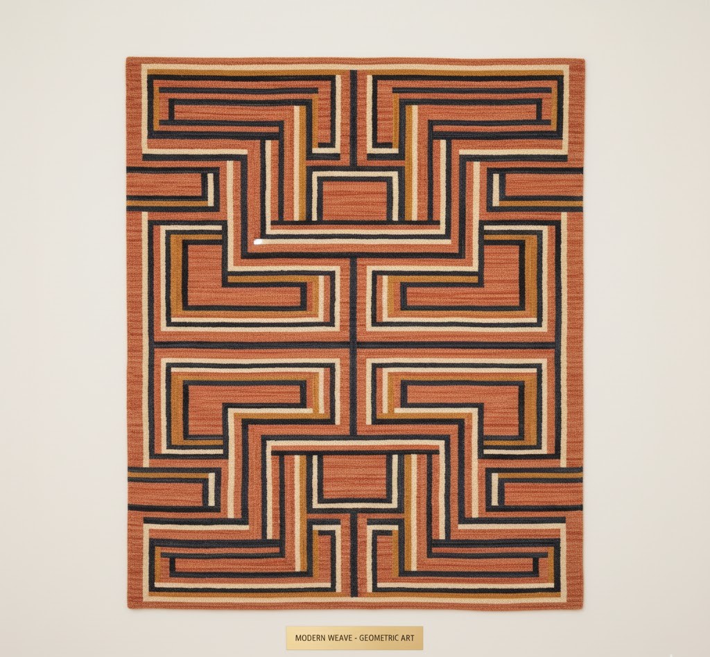 Modern geometrisch tapijt