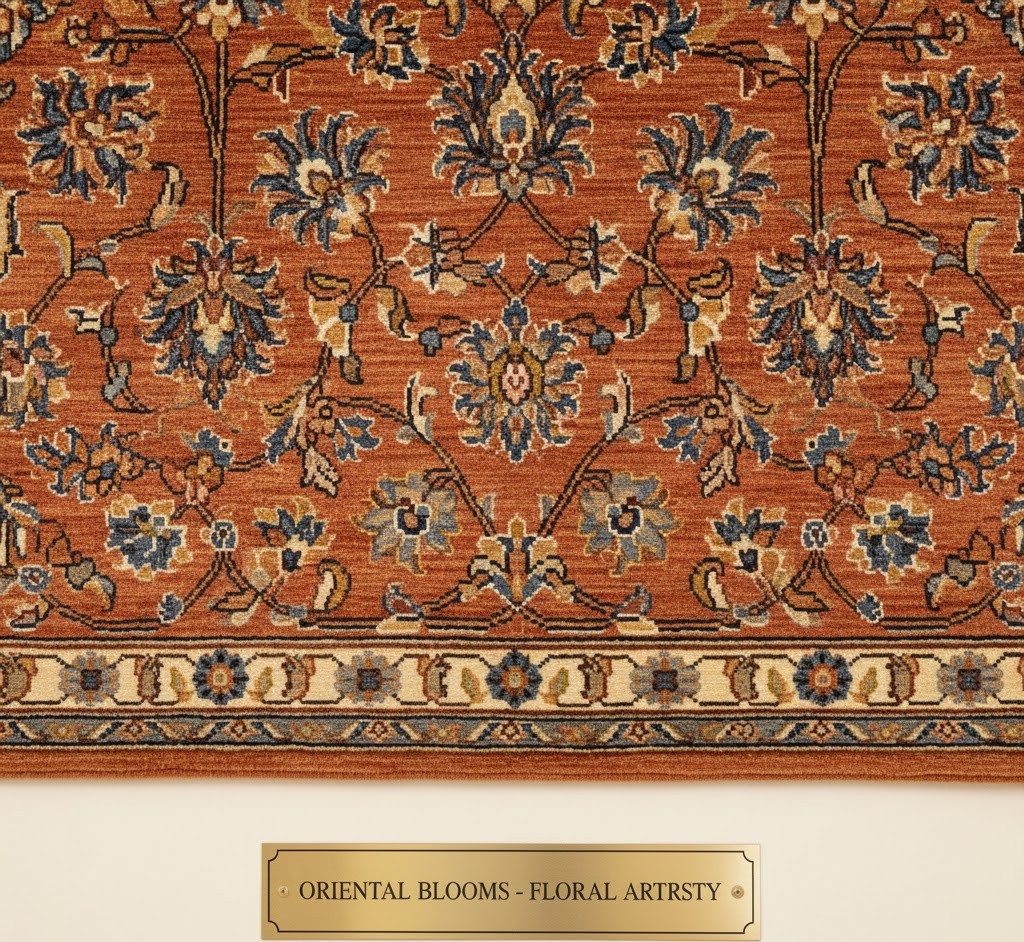 Orientaals tapijt met bloemmotief